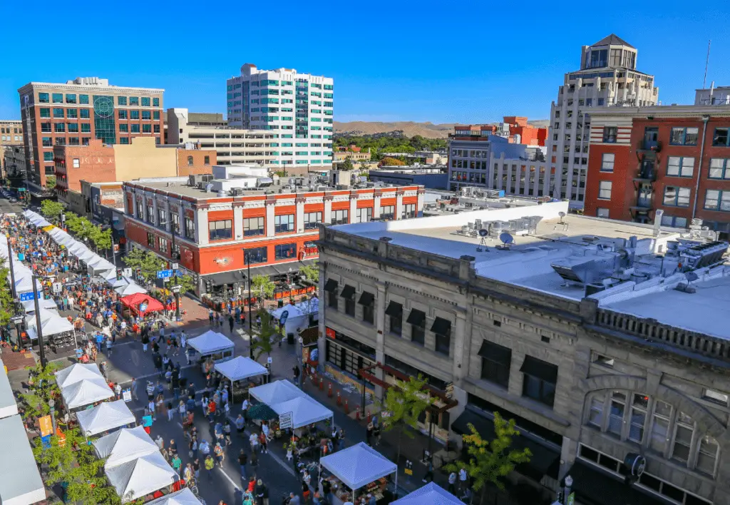 Boise Farmer's Market in downtown.