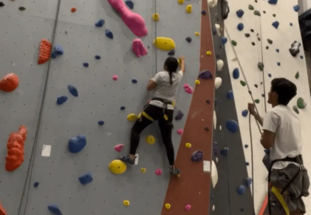Indoor rock climbing at Vertical View in Boise.